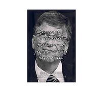 Bill Gates Portrait Poster Motivational Quote 6 Canvas Wall Art Decor Print Picture Paintings for Living Room Bedroom Decoration Unframe:12×18inch(30×45cm)