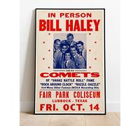 Bill Haley And His Comets 1955 Live Tour Concert Poster :: Huge 36"x24" Poster Print Similar (Slightly Larger) to A1 Size : Retro Reproduction BRING YOUR WALLS TO LIFE !!