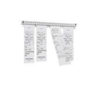 Bill Holder,Order Grabber, Holder, Wall-Mounted Ticket,PVC Receipt,Tab,No Drill Kitchen,for Cafes 、Walls 、Home 、Office(100cm/39.4in)