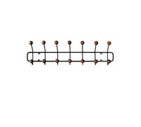 Bill Horizontal Coat Rack Black/ Ash Wood