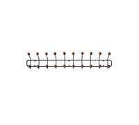 Bill Horizontal L Coat Rack Black/Dark Ash