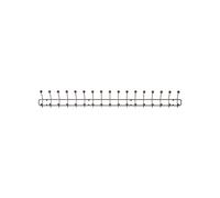 Bill Horizontal XL Coat Rack Black/ Brown