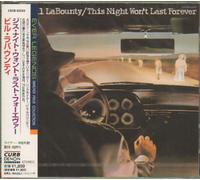 Bill LaBounty This Night Won't Last Forever Japanese Promo CD album CDLP COCB-83234 Curb Denon 2000