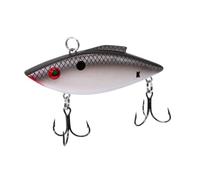 BILL LEWIS Lifelike Knock-N Trap 1/2 OZ. Lipless Crankbait Fishing Wobble Lure with Mustad Triple Grip Hooks, Silverado