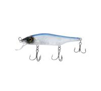 Bill Lewis Scope-Stik 100 Floating Jerkbait Fishing Lifelike Freshwater & Saltwater Lure with Mustad UltraPoint Triple Grip Hooks, PRO Blue