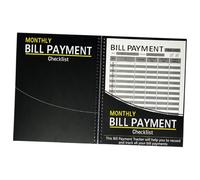 Bill Payment Notebook for Monthly Budgeting, 11.02x8.43inch Portable Financial Planner for Family, Personal & Small Business Expense Tracking