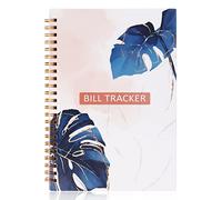 Bill Payment Tracker. A5 Notebook Bill Planner with Spiral Binding and Back Pocket - Home Finance & Bill Payment Organizer, Logbook, Monthly Bill Organizer Notebook