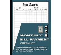 Bill Payment Tracker Log Book: Bill Journal for Personal or Business Taxes | Expense Tracker & Payment Logbook | Financial Record Keeper | Gift Notebook for Budgeting & Money Management