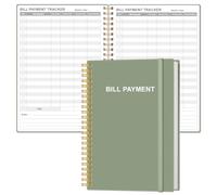 Bill Payment Tracker Notebook - Monthly Bill Organizer & Planner for Personal Budgeting Financial, Payments Checklist Organizer, 5.8" x 8.5", Green