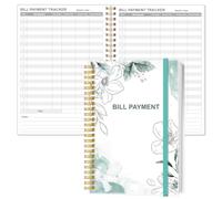 Bill Payment Tracker Notebook - Monthly Bill Organizer & Planner for Personal Budgeting Financial, Payments Checklist Organizer, 5.8" x 8.5", Teal