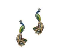 Bill Skinner - Gold Studs Earrings for Women, Nature Inspired, UK Designed, Enamel Earrings, Cottage-core Wear, Intricately Detailed with Silky Pouch, Beautiful Gift for Her Birthday