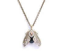 Bill Skinner - Pendant Necklaces for Women, Nature Inspired, UK Designed, Gold Enamel Necklace, Cottage-core Wear, Intricately Detailed with silk pouch, Beautiful Gift for Her Birthday