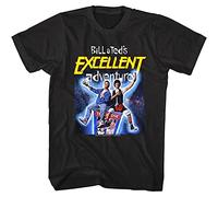 Bill & Ted's Excellent Adventure Space Poster Men's T Shirt Movie Universe Keanu Black XL