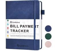 Bill Tracker Notebook - Budget Planner and Monthly Bill Organizer for Expense Tracker Notebook with 2280 Billing Records- Bill Payment Tracker with Checklist for Monthly Payments and Savings, Blue