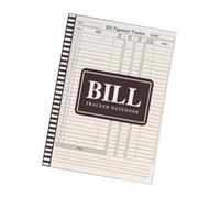 Bill Tracker Notebook Journal Manage Money Effectively Monthly Bill Payment Financial Ledger 8.66x11.02 Inch Paper Organizer