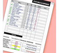 Bill Tracker Notebook Monthly Financial Budgeting Management Book for Family Expense 4-Year Guide Payment Easy