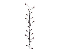 Bill Vertical Coat Rack Black/ Walnut