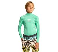 BILLABONG 2026 Junior Waves All Day Long Sleeve Rash Vest - Acid Green