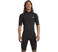 BILLABONG 2026 Mens Absolute 2mm Back Zip Shorty Wetsuit - Black
