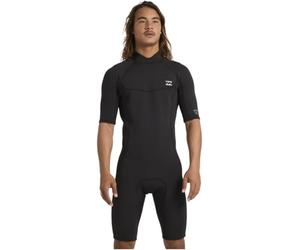 BILLABONG 2026 Mens Absolute 2mm Back Zip Shorty Wetsuit - Black