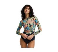 BILLABONG 2026 Womens Salty Dayz Light Natural 1mm Front Zip Springsuit Wetsuit - Black Tropical