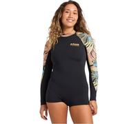BILLABONG 2026 Womens Spring Fever Natural 2mm Long Sleeve Spring Wetsuit - Black Tropical