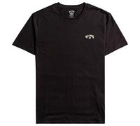 Billabong Mens Arch Crew Short Sleeve Tops - Black, Black, Size M, Men Black