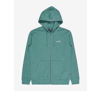 Billabong Arch full zip hoodie turquoise blue - S