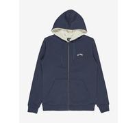 Billabong Arch Sherpa Full Zip Hoodie Navy Blue - M