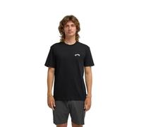 Billabong T-Shirt Arch Crew Short Sleeve Cotton Graphic Crew Neck Black Size S