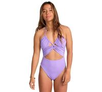 Billabong Bandeau One-Piece Swimsuit SOL Searcher ONE Piece Young Womens Purple M