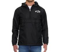 Billabong Big and Tall Rain Jacket - Hoodie Anorak Windbreaker Jacket for Men, Waterproof Water Resistant Raincoat, Black, 5X