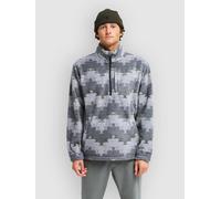 Billabong Boundary Mock Neck Half-Zip Fleece Sweater pewter M