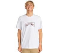 Men's Billabong Mens Arch Short Sleeve T-Shirt Top Tee Shirt Cotton Graphic Crew Neck - White - Size: Regular/36
