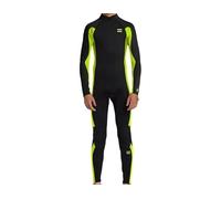 BILLABONG Boys Foil 2mm Back Zip Shorty Wetsuit - Fluro Lime - Unisex - retention with a high-stretch combination