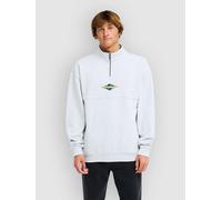 Billabong Burleigh Mock Neck Half-Zip Sweater light grey heather S