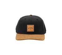 Billabong Cap Snapback Curve Peak 6 Panel Mens Stacked Black Tan
