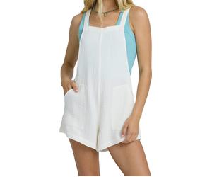 Billabong - Comfortable and lightweight one-piece - Beach Crush Overall Salt Crystal for Women - Size S - White White S