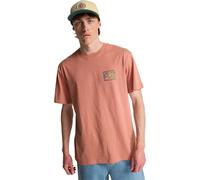 Billabong Short-Sleeved T-Shirt Crayon Wave SS Mens Pink