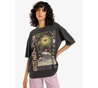 Billabong female Swell Trip Pure Oversized Cotton T-Shirt - Black Mix, Black Mix