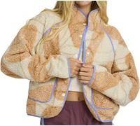 Billabong - Fleece jacket with zip - Dawney Snap Up Fleece White Cap for Women in Silicone - Size XS - Beige Beige XS