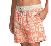 Billabong Men's Good Times Layback Elastic Waist 16 Inch Swim Trunks, Coral, Large