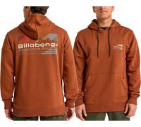Billabong - Hood Sweatshirt - Compass Pullover Fleece Rust for Men - Size L - Brown Brown L