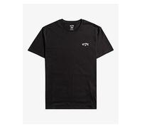 Billabong Mens Arch Crew Short Sleeve Tops - Black, Black, Size L, Men Black