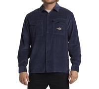 BILLABONG Mens Bong Days Long Sleeve Cord Shirt - Dusty Navy - L