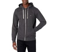 BILLABONG Men's Classic Premium Full Zip Fleece Sweatshirt Hoodie Hooded, Black Texture, Medium