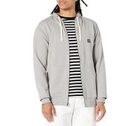 Billabong Men's Classic Premium Full Zip Fleece Sweatshirt Hoodie Hooded, Grey, L