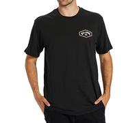 Billabong Men's Classic Short Sleeve Premium Logo Graphic Tee T-Shirt, Black 1, Medium