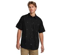 Billabong Men's Classic Sundays Woven Short Sleeve Shirt, Black S125 Mini, Medium