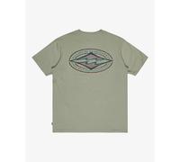BILLABONG - Mens Diamond Vision T-Shirt - Grey Green - Short Sleeve Tee